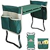 RAIN SPIRIT Garden Kneeler and Seat with Thicken & Widen Soft Kneeling Pad,Heavy Duty Gardening Bench Kneeler and seat Foldable Gardening Stool with 2 Tool Pouches,Gifts for Women, Seniors, Mom & Dad