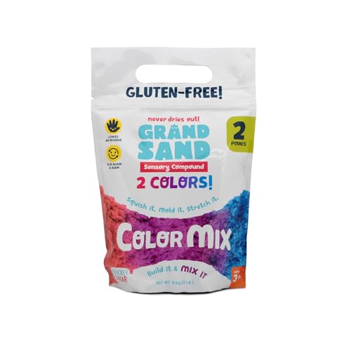 Chuckle & Roar Grand Sand Color Mix Sensory Sand Never Dries Out Ages 3+