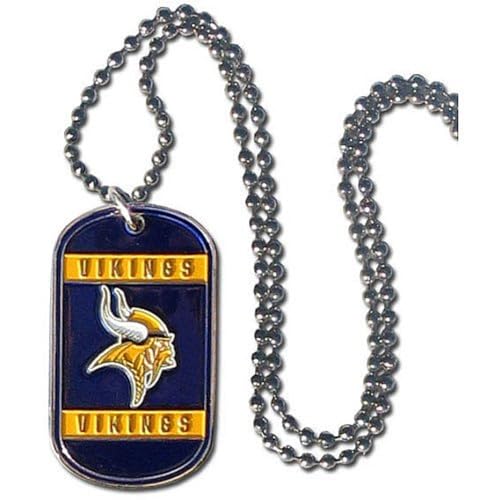 Siskiyou Sports NFL Minnesota Vikings Dog Tag Necklace, 36-Inch