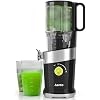 Cold Press Juicer, Aeitto Juicer Machines with 4.9 Wide Mouth, Slow Juicer for Whole Fruits & Vegetables, Easy to Clean, Juice Extractor Self Feeding, Easy to Assemble