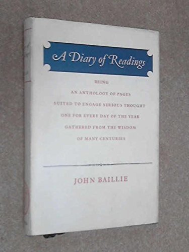 A Diary of Readings: Being an Anthology of Page... B000J0YGIS Book Cover