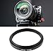 Briny River 39mm to 37mm Step-Down Filter Adapter Ring Metal Threaded Lens Converter for Filters and Accessories