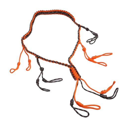 Tbest Vielseitiger Nylonhalter Lanyard, Praktisch und Sicher für Camping, Outdooraktivitäten, Wandern und tägliche Verwendung, Komfortabel und stilsicher Design (Orange)