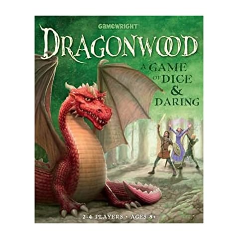 Gamewright Dragonwood A Game of Dice & Daring Board Game Multi-colored, 5" Cover