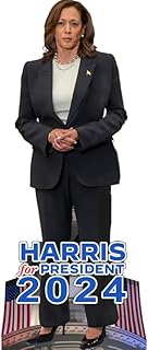 H38203 Kamala Harris for President 2024 Lets Win This Cardboard Cutout Standee Standup