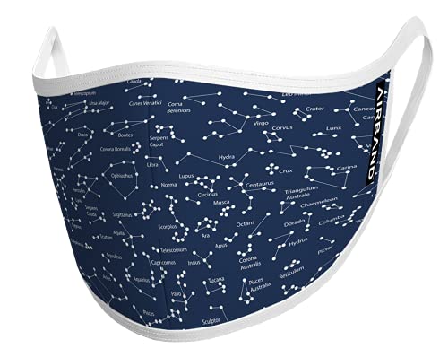 AIRBAND Kids' Unisex-Child 3-Ply Nanofiber Mask, Bill Nye Astronomy, One...