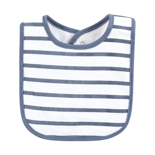 Image of Hudson Baby Unisex Cotton Bibs, Pastel Dino, One Size