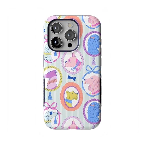 Casely iPhone 15 Pro Case | Chateau Pups | French Dog | Compatible with MagSafe | Bold Protective Design