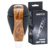 SHIFTIN Red Walnut Carbon Fiber Gear Shift Knob Shifter for Lexus ES300h ES350 GS300 GS350 GS430 GS4