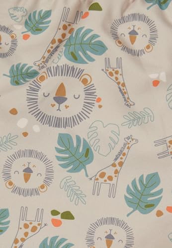 Sterntaler Badeshorts Safari – Baby- & Kinderbadeshorts aus schnelltrocknendem Material mit Safari-Muster, Kordelzug am Bund und Windeleinsatz bis Gr. 86/92, UV-Schutz 50+, beige, Größe 92