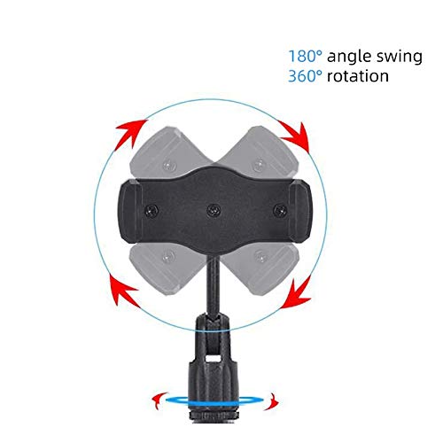 Image of BKN Mini Tripod Mobile Stand Adjustable with Mobile Attachment Lightweight Portable for Professional Broadcasting, Live Video etc.