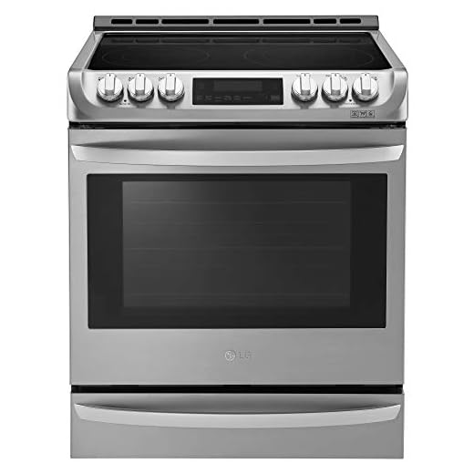 LG LSE4613ST 30" Stainless Steel Electric Slide-In Smoothtop Range - Convection