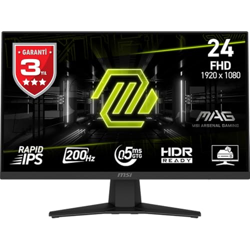 MSI mag 244F, 24",FHD,1920x1080 - Monitor Gaming, 200Hz, 0.5ms, H...