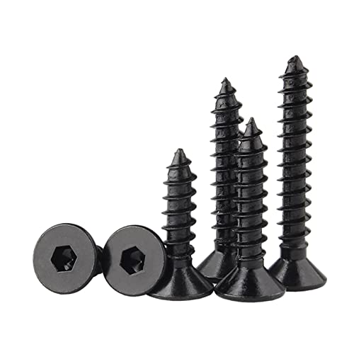 Tornillos autorroscantes M5 x 20 mm 50 pcs cabeza plana miniatura 6