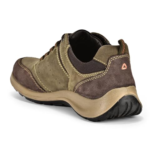 Image of Woodland Men Olive Green Casual Shoes