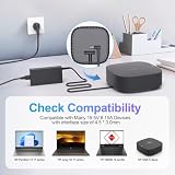 QYD Zasilacz 120 W ładowarka kompatybilna z HP Dock G5 Dockingstation G2 5TW13AA Envy 15 17 Series Omen 15-5000 5100 5200 710415-001 L41856-001 Ładowarka