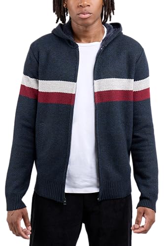 Stile: i nostri maglioni con zip intera sono dotati di una chiusura a zip intera, strisce testurizzate su maniche e petto, stile classico facile da abbinare elegante o casual. Design con cerniera con maniche lunghe. Costine su polsini, vita e collo.