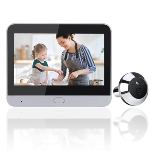 Digital Door Peephole, Digital LCD Security Camera 1080P with 4.3 inch Monitor, 120 Degree Peephole Viewer, IR NightVision, Motion Detection, Two Way Intercom
