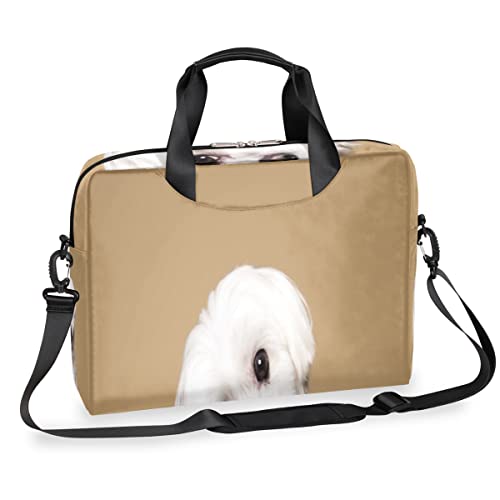 Maletin messenger de perro lindo para portatil bolsa de hombro acolchada