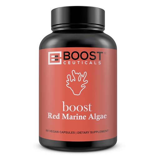 BoostCeuticals Red Marine Algae Gigartina 90 Vegan Capsules No Stearates, No Silica Immune Support,