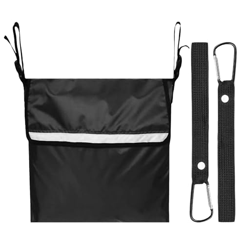 1 Piece of Wheelchair Storage Bag, 2 Pieces of Hanging Buckles, Wheelchair Side Bag, Shopping Cart Replacement Bag, Hanging Wheelchair Bag, Multifunctional Wheelchair Bag