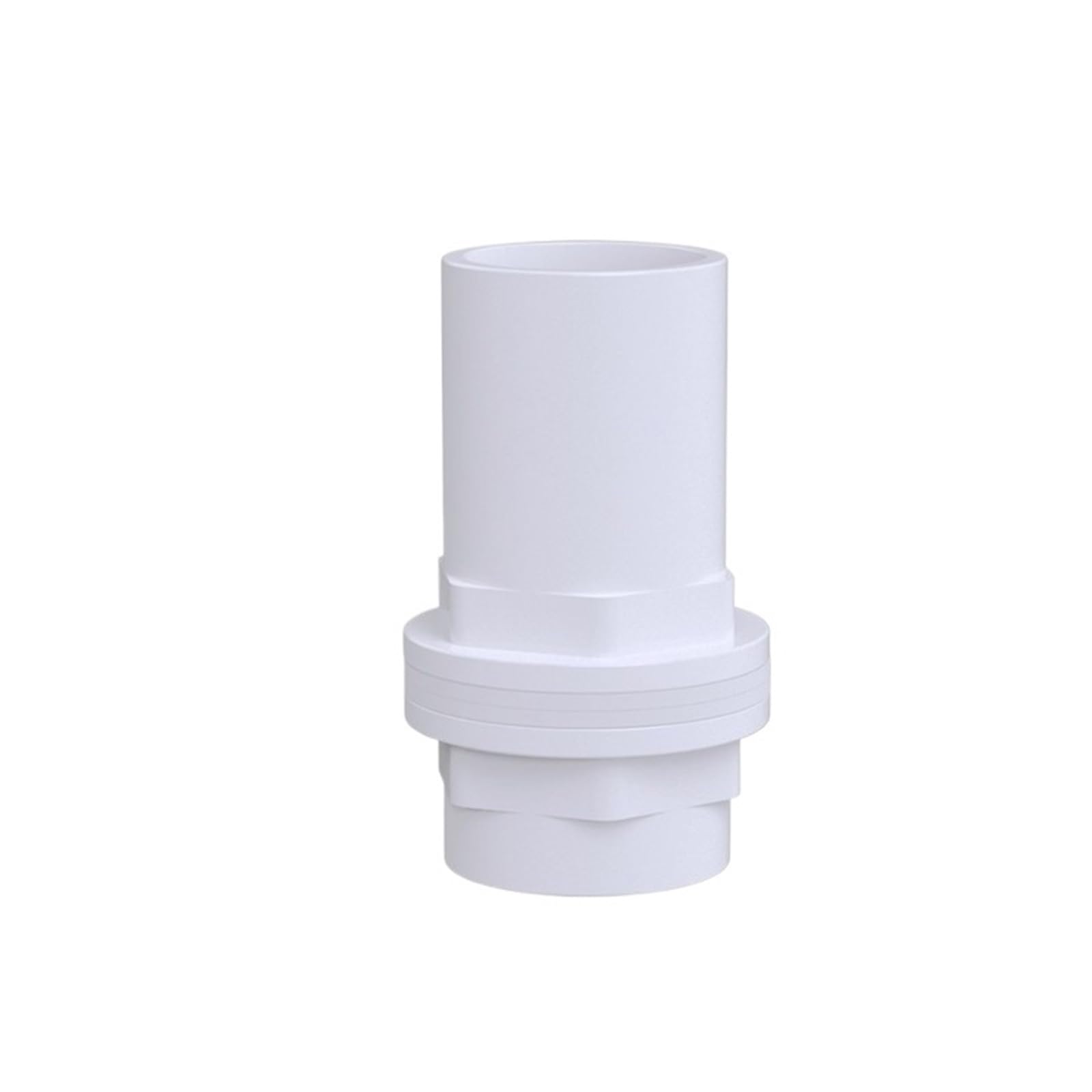Lubrel White Pipe Fittings,Aquarium Pvc Straight Connector Multicolor Id 20-50Mm(,Id 40Mm)