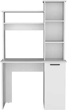 1-Computer Desk Dumas, Office, White,White