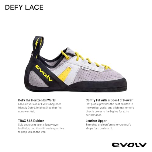 EVOLV Defy Lace Rock Climbing Shoe for Entry-Level Bouldering & Indoor Climbing2