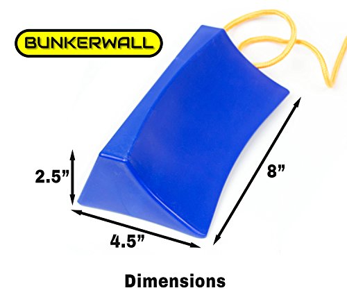 BUNKERWALL Durable Aircraft Style Wheel Chock Blocks on Rope BW2302 - Thumbnail 5