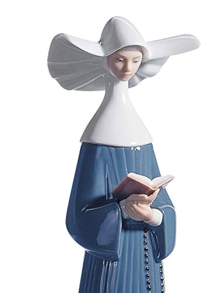 リアドロ　修道女 ▽▽LLADRO リヤドロ インテリア小物 西洋 陶器 修道女 フィギュ