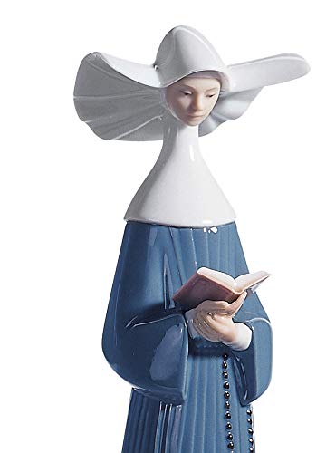 Amazon.co.jp: LLADRo' 祈りの瞬間修道女人形 磁器の修道女