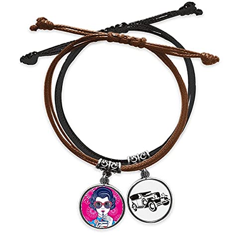 Bracelet culture chinoise femme rouge en cuir pour sublimer votre poignet
