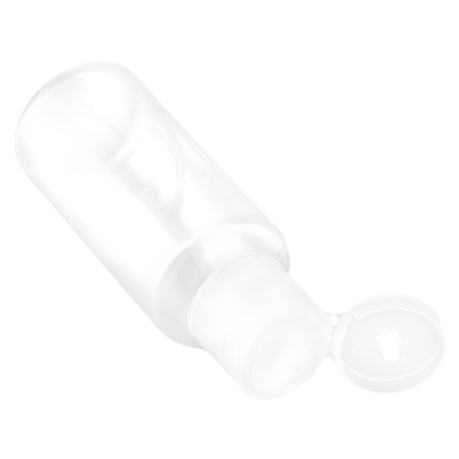 MOUYAT 110 Stück 30 ml transparente Klappverschluss-Flaschen, leere, transparente Reiseflaschen mit Deckel, nachfüllbare Kunststoffflaschen mit Klappverschluss für Reisen