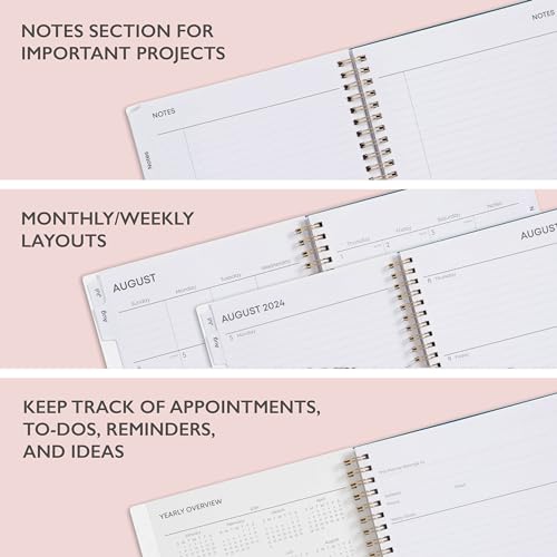 Blue Sky 2024-2025 Academic Year Weekly and Monthly Planner, 5.875” x 8.625”, Wirebound, Greta (136482-A25) - Thumbnail 3