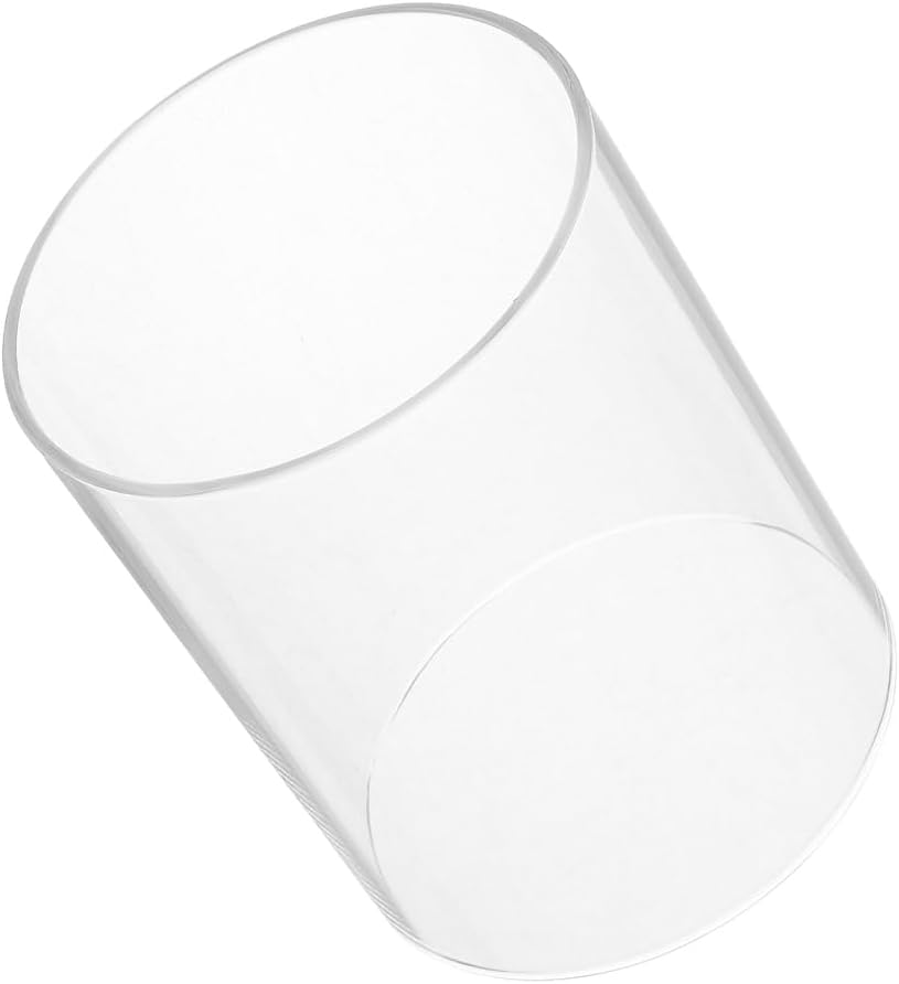 PRETYZOOM 4x4 Inch Glass Candle Sleeve Cylinder Windproof Hurricane Candle Holder Lid - Image 7