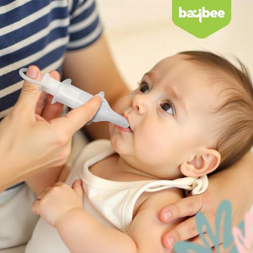Image of Baybee Baby Medicine Feeder Syringe for Infants & Toddlers | Soft Silicone Oral Dispenser | Accurate Dosage Feeder for Syrups, Vitamins & Gripe Water | BPA-Free, Easy to Clean & Safe Feeding Product