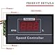 Geschwindigkeitsregler für Motor,DC 6-60 V 12 V 24 V 36 V 48 V 30 A Einstellbarer PWM-Motor-Drehzahlregler, Digitalanzeige DC-Motorsteuerung-Regler mit Start-Stopp-Schalter