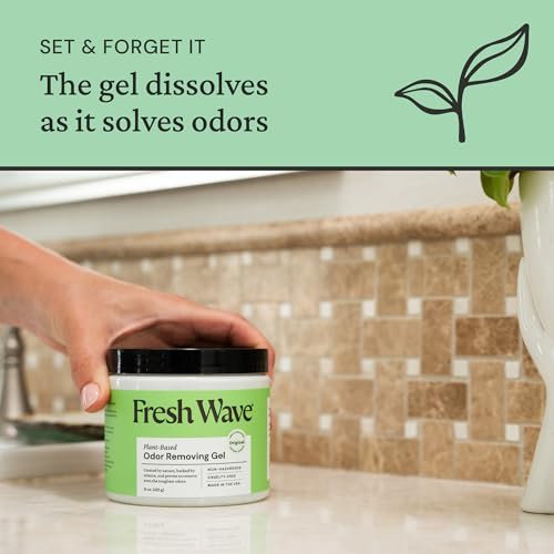 Image of Fresh Wave Odor Removing Gel, 15 oz. & 7 oz. - Odor Absorbers for Home, Safer Odor Relief, Natural Plant-Based Odor Eliminator, Every 15 oz. lasts 30-60 Days, For Cooking, Trash & Pets