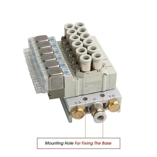 Electrovanne pneumatique SY5120 sur embase à 5 stations de 8mm - 7