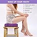 Yoni Seat, Yoni Steaming Kit Yoni Steamer Chair, Yoni Steamer Seat for Toilet, Wood V Steaming Seat Kit with Gown & Cushion for Women Cleansing