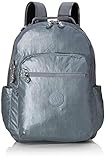 to be updated later Kipling SEOUL - Mochila escolar, 27 liters, Gris (STEEL GR METAL)