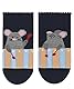 FALKE Unisex Baby Music Mice B SO Baumwolle Gemustert 1 Paar Socken, Blau (Marine 6120), 74-80