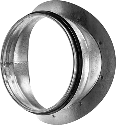 Round Saddle Take Off For 8'' Inch Duct - 6'' Outlet Branch Extension - 90 Degree Splitter - Vent Duct Transition - Round Take-Off With Rubber Gasket For Better Fit - Hvac Takeoff Ducting #TOP4