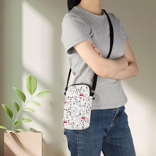 KEYCHIN Dogs Lover Crossbody Bag Puppy Gifts Dogs Themed Shoulder Bag Puppy Zipper Bag4