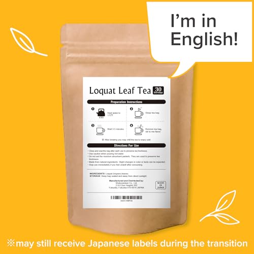 Onkatsu Farm Loquat Leaf Premium Japanese Tea Bags (Nispero Tea), Sweet Herbaceous Flavor, Hot or Iced, Caffeine Free, 30 Total Tea Bags - Thumbnail 2
