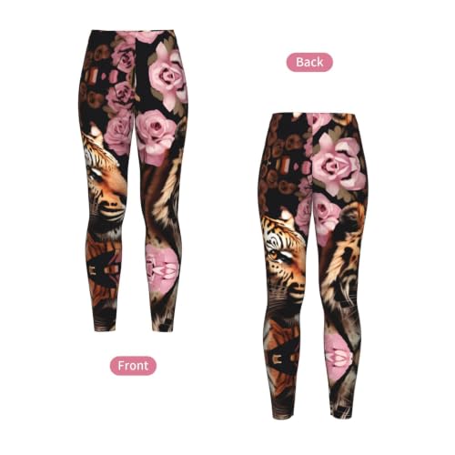 Leggings de compresión para entrenamiento yoga y running mallas de tigre de mujer 4