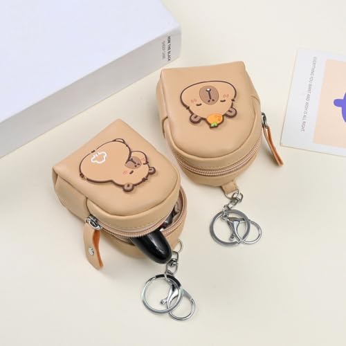 Cute Wallet for Women, Capybara Coin Purses, Girls Wallet with Zipped, Pu Leather Coin Purse, Credit Card Holder, Cartoon Coin Purse Gifts for Women Girls3