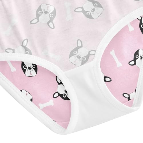 Girls' Cotton Underwear Tagless Brief Toddler Panties Hipster for 2-8 Years3