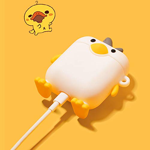 Cute Airpods Case Cover Cartoon Funny Silicone Airpods Case Cute Chick Shape Cover For Airpods 1 2 #TOP4