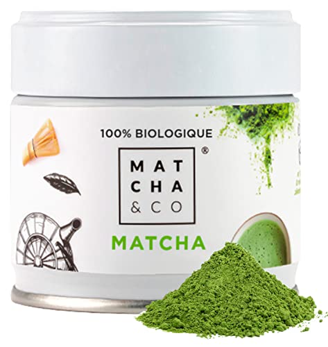 Matcha & CO - Thé Matcha 100% Biologique Qualité Cérémonielle 30g...